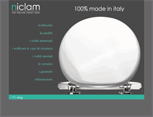 Tablet Screenshot of niclam.it